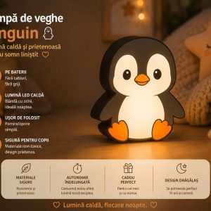 Pinguin - lampa de veghe