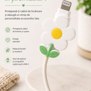 Protector cablu Floare
