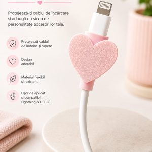 Protector cablu Inima, 1 culoare